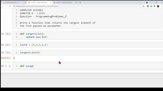 Python for NCERT Class 11 - Chapter 9 | Question 2 смотреть онлайн