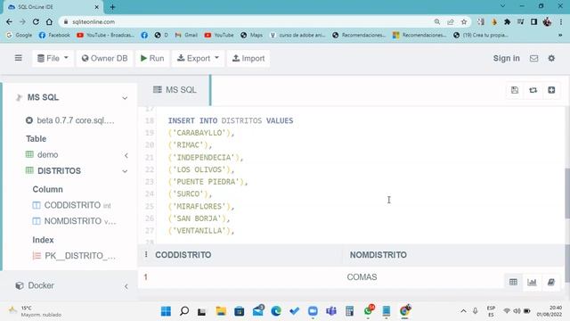 Clase 01 SQL Server 01-08 смотреть онлайн
