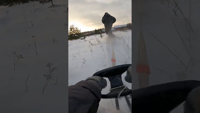 Падение в сугроб #sibmaster #мотосноуборд смотреть онлайн