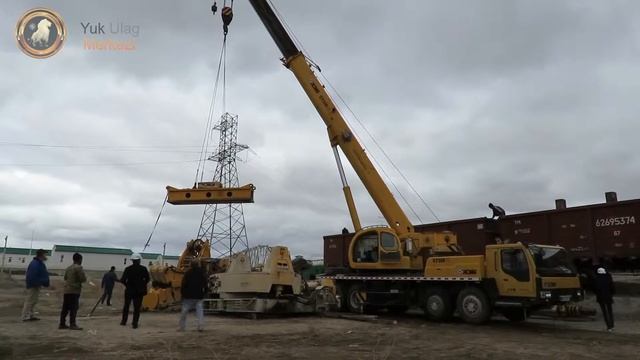 "YUK ULAG MERKEZI" погрузка буровой установки BAUER BG 40 смотреть онлайн