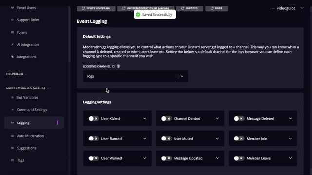Discord Server Event Logging | Moderation.gg | Parent.gg | Helper.gg | Moderation Bot | mee6 смотреть онлайн