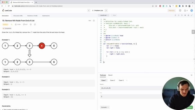 Решаем задачу Remove Nth Node From End of List | Leetcode 19 | Собеседование в FAANG смотреть онлайн
