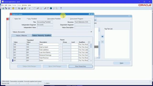 Create Chart of Accounts in Oracle Apps R12 Part-II смотреть онлайн