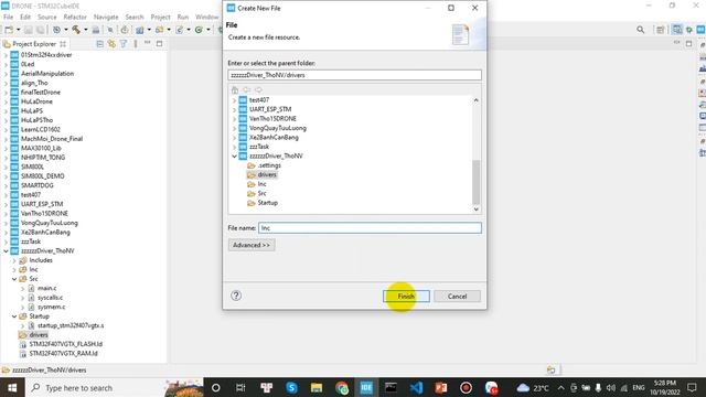 04 Tạo folder Driver và include Path ( STM32 DRIVER) смотреть онлайн