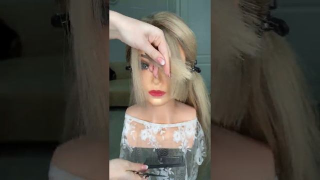 Срижка модной челки / стрижка манекена смотреть онлайн