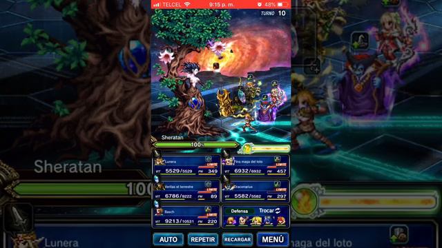 FFBE - SHERATAN ELI - CAMARA DE LAS RELIQUIAS 4/4 TORNADO COMBO Y ESPER FINISHER