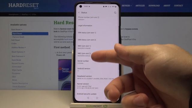 How To Check IMEI & Serial Number In OnePlus 9 Pro – IMEI & SN Info