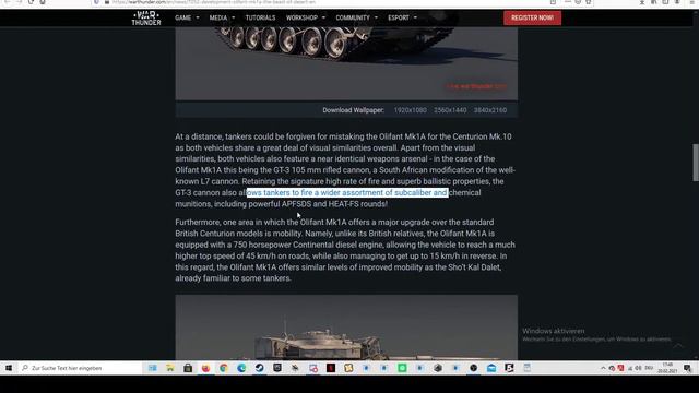 War Thunder Devblog Olifant mk1A #64 смотреть онлайн