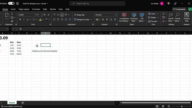 Draft Tie Breakers xlsx Excel 2022 05 27 14 01 10 смотреть онлайн