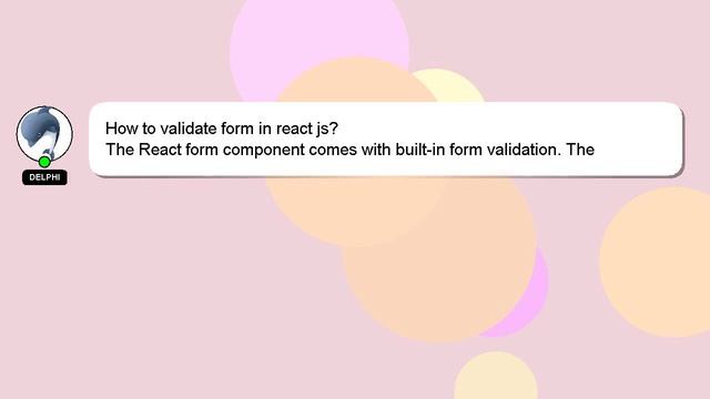 How to validate form in react js? смотреть онлайн