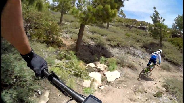 California Mountain Bike Series Big Bear Race # 5 - Pro/Cat 1 Course Part 2 смотреть онлайн