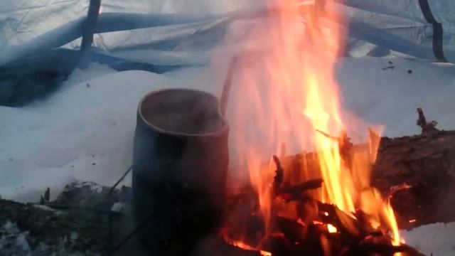 Вигвам из строительного тента