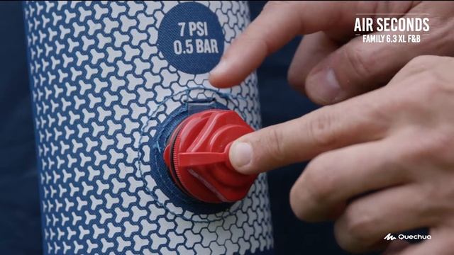 Как установить палатку Air Seconds 6.3 XL F&B (Сборка кемпинговой палатки от Quechua) | Декатлон смотреть онлайн