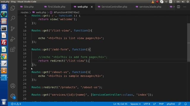 Learn Laravel 8 Beginners Tutorial #6 - Routing in Laravel 8 #2 смотреть онлайн