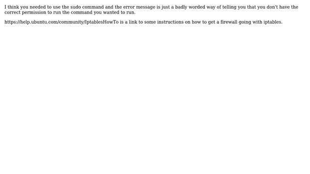Ubuntu: Error message when entering iptables command (table does not exist) (3 Solutions!!) смотреть онлайн