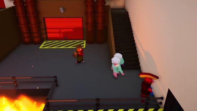 39 новых костюмов! Прошли 4-ре волны на локации утилизация в Gang Beasts. Gang Beasts Серия № 6. смотреть онлайн