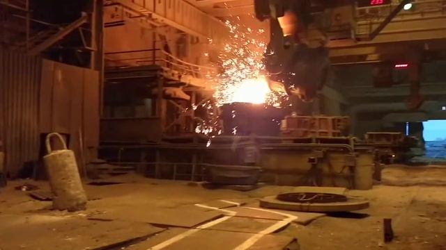 Розлив стали в ЭСПЦ. смотреть онлайн