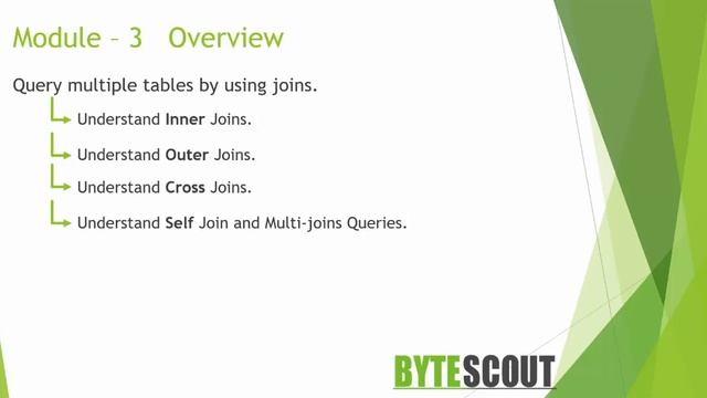 SQL Joins and SET Operators Overview - Module 3 (Part 1 of 8) смотреть онлайн