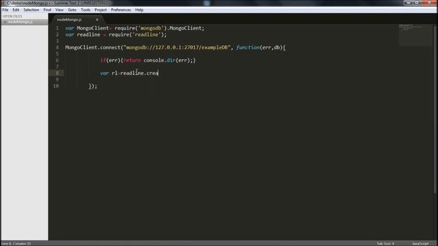 Insert data into MongoDB using Node JS cmd смотреть онлайн