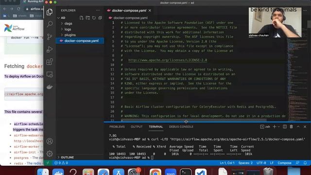 Understand: Apache-Airflow & Docker in 5 min setup and be ready to start adding DAGs. смотреть онлайн
