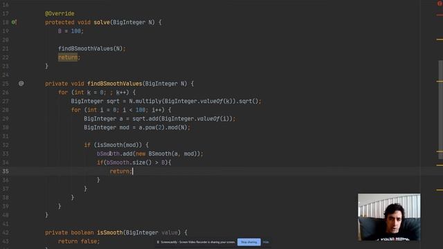 E04 Quadratic Sieve running on Java - Dixon Method - Part 1 смотреть онлайн