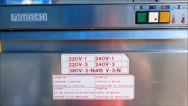 Lavabicchieri Mach istruzioni per l'uso Teknoccasioni Attrezzature srl смотреть онлайн