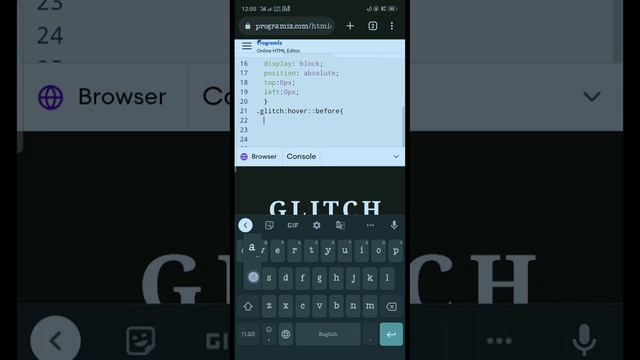 GLITCH effect using only HTML AND CSS in MOBILE ? смотреть онлайн