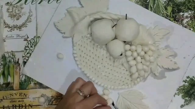 Солёное тесто. Поделка на осеннюю тему. Панно "Фрукты " смотреть онлайн