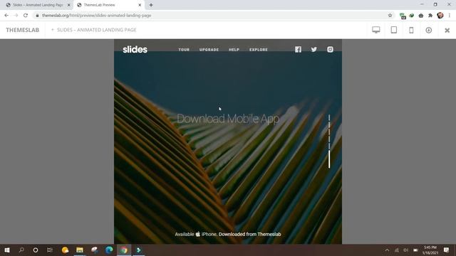 Slides : Free Bootstrap 4 HTML5 App Website Template