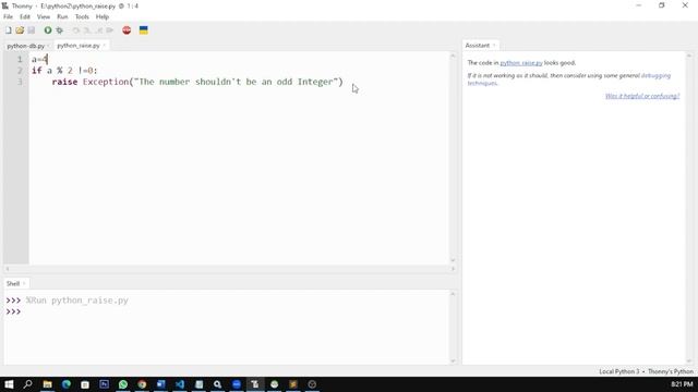 Python raise Statement смотреть онлайн