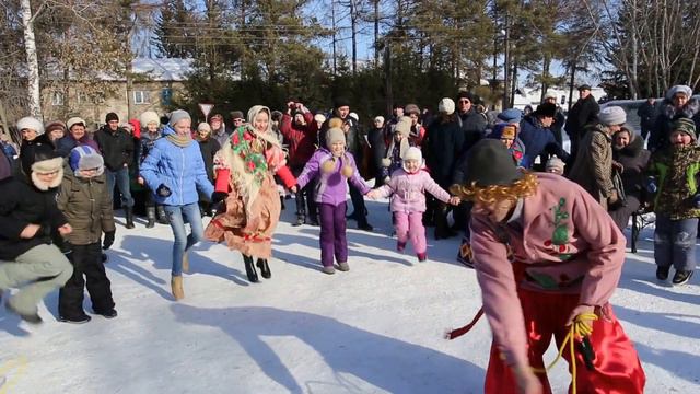 МАСЛЕНИЦА 2017 в п. Агролес. 25.02.2017г. смотреть онлайн