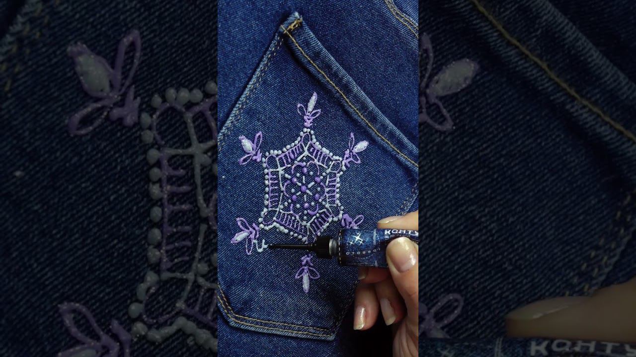 Новинка: контуры по ткани с блёстками! Такие яркие, такие гибкие! #shorts #глиттерпоткани #новинка смотреть онлайн