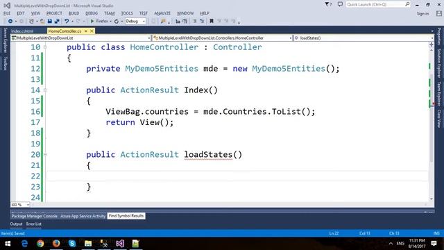 Cascading DropDown List with Ajax in ASP.NET MVC and Entity Framework смотреть онлайн
