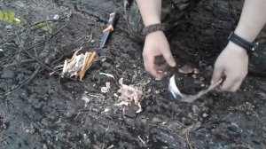 Как разжечь костер без спичек.