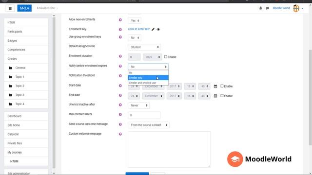 Moodle for Beginners - How to enable self enrollment for your Moodle Course? смотреть онлайн