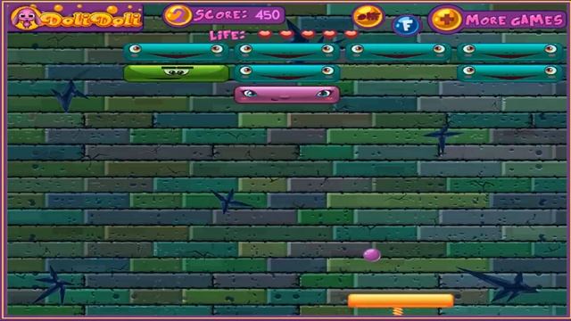 DOLI NASTY BRICK ATTACK ONLINE BREAKOUT ARKANOID FROM GAMES GR смотреть онлайн