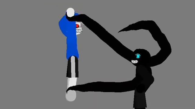 AU fight: Horror Sans VS Nightmare Sans (Stick nodes) смотреть онлайн