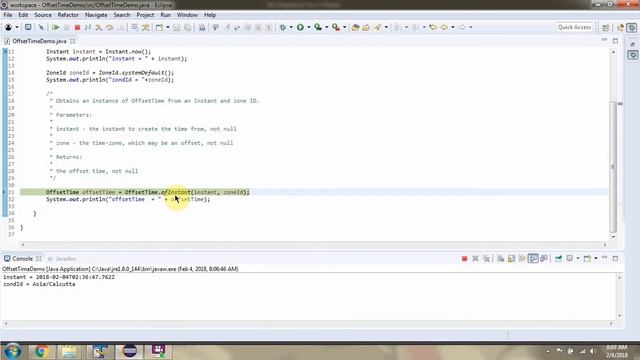 How to use ofInstant method of OffsetTime Class? | Java 8 Date and Time смотреть онлайн
