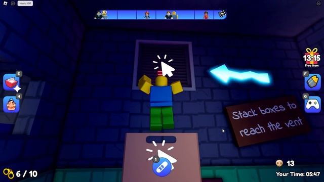 PRISON ESCAPE! HARD MODE | Roblox Obby смотреть онлайн