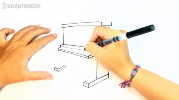 How to draw a Piano for Kids | Piano Easy Draw Tutorial