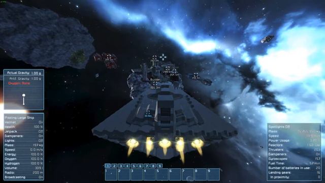 Space Engineers Crashing the Imperial Star Destroyer. EPILEPSY WARNING. смотреть онлайн