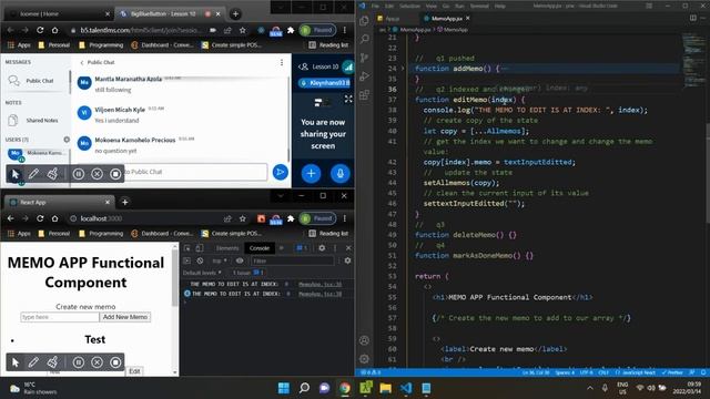 Recording of live coding memo app смотреть онлайн