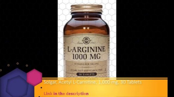 Solgar, Acetyl L-Carnitine, 1,000 mg, 30 Tablets