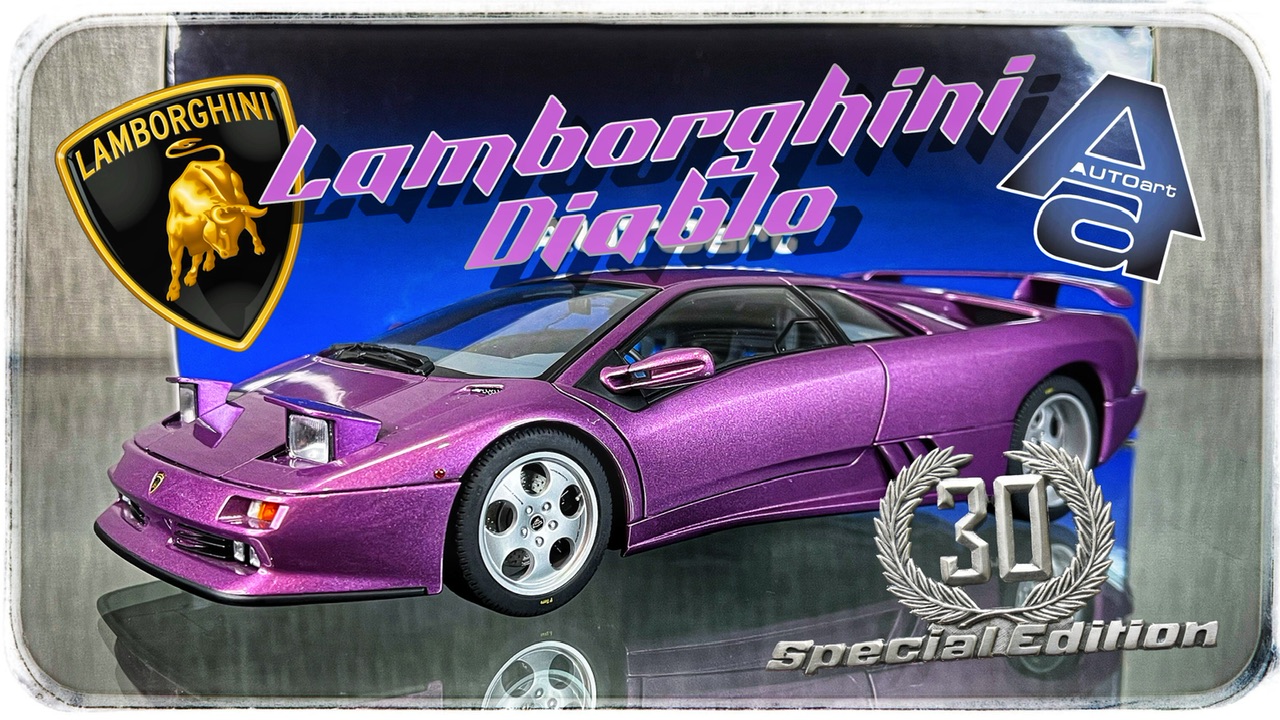 Lamborghini Diablo SE 30th Anniversary Edition (Viola SE30) 79158 •AutoArt• 1:18 смотреть онлайн