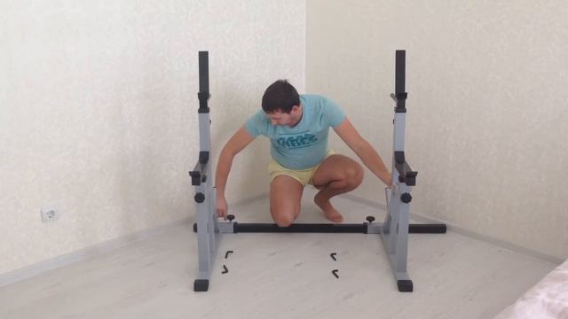 Стойка для жима и приседаний с подстраховкой. Обзор смотреть онлайн