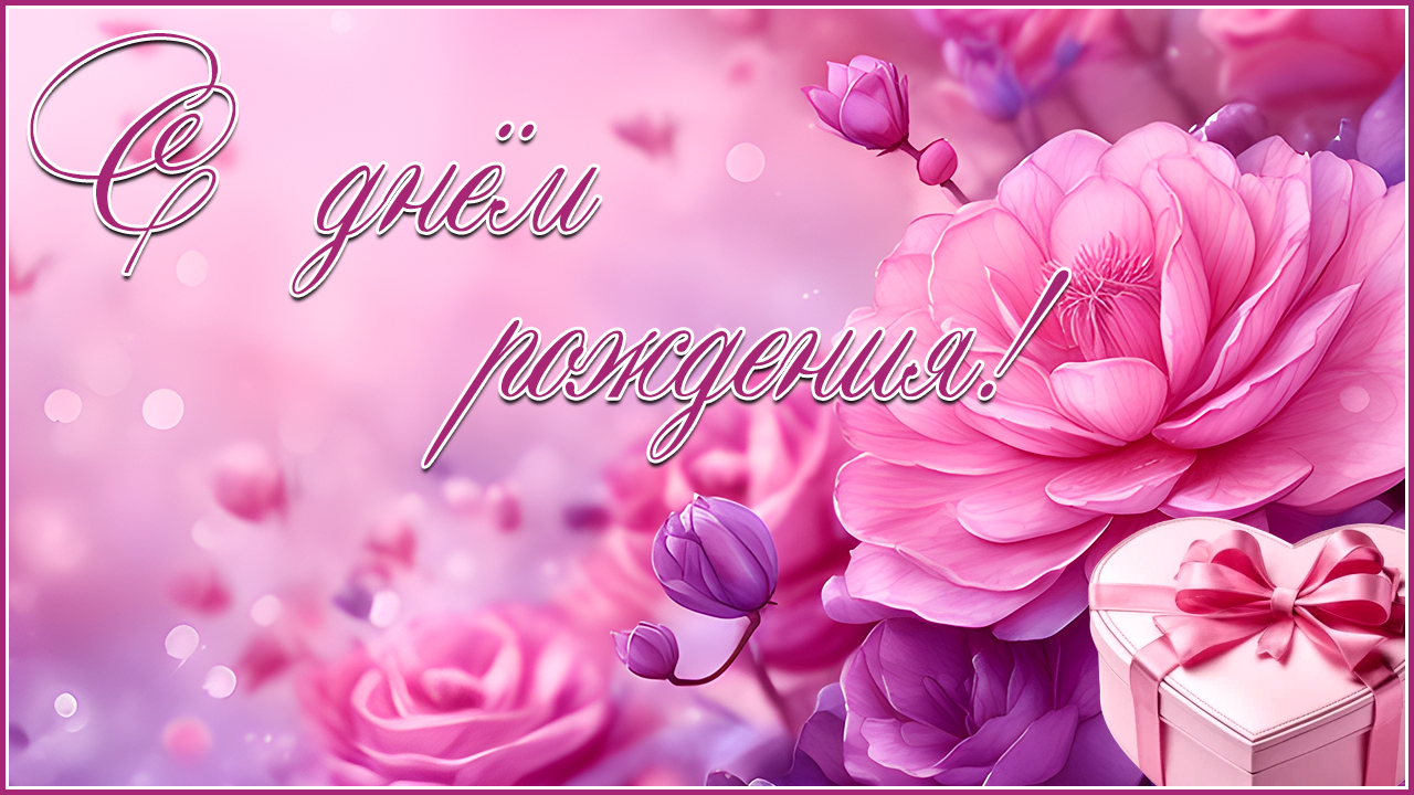 С днём рождения. Красивое поздравление. Поздравление с днём рождения. Пожелания ко дню рождения. смотреть онлайн