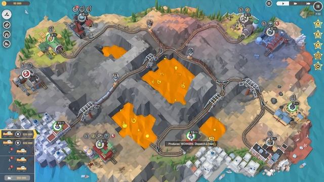 Train Valley 2 - Level #34 The Volcano (How to get 5 Stars) смотреть онлайн