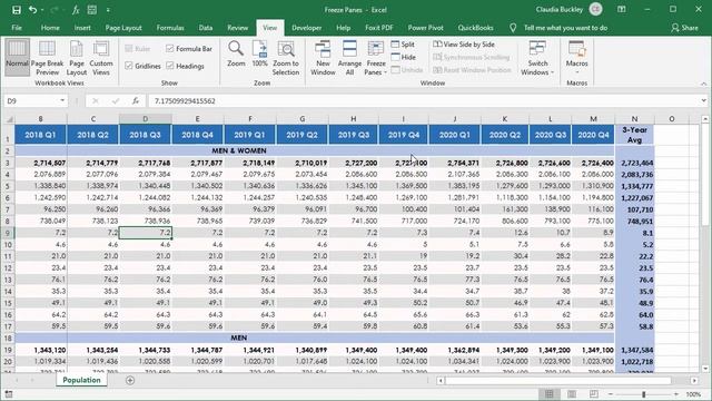 How to Freeze Columns and Rows in Excel Using Freeze Panes