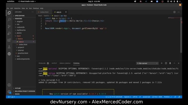 AM Coder - React 101 with Function Components #1 - Setup, Props, State смотреть онлайн