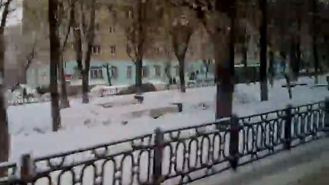 Киров. Октябрьский проспект из окна троллейбуса. смотреть онлайн